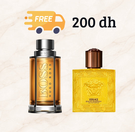 Pack Versace Eros Energy 10 mL + Boss Hugo Boss The Scent 10 mL