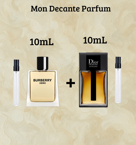 Pack Dior Homme Intense 10 mL + Burberry Hero 10 mL