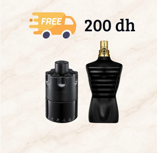 Pack Azzaro The Most Wanted 10 mL + Jpg Le male Le parfum 10 mL