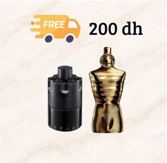 Pack Azzaro The Most Wanted Edp Intense 10 mL + Le male Elixir Absolu 10 mL