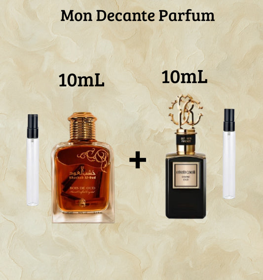 Pack Roberto Cavalli Divine Oud 10 mL + Khashab Al Oud 10 mL