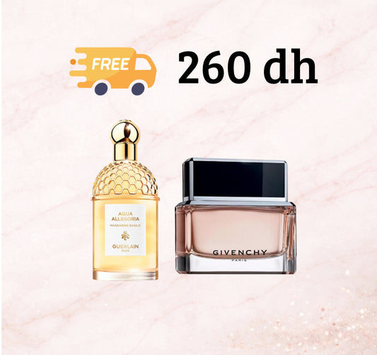 Pack Givenchy Dahlia Noir 10 mL + Aqua Allegoria mandarine basilic Guerlain 10 mL